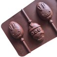 thumbnail image 2 of Moldes de silicona para cubitos de hielo de 6 rejillas Molde para conejos Molde para chocolate y dulces Moldes para huevos de Pascua Moldes de silicona para huevos, 2 of 2