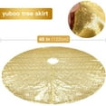 thumbnail image 4 of FlareFable 30Inch Pure Color Christmas Tree Skirt Decorations, with Sequins Fun Home Tree Skirt Round Xmas Cover for Christmas Party Mat Indoor, Perfect Winter Holiday Christmase Decorations, 4 of 16