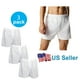 thumbnail image 1 of Paquete de 3 a 12 Calzoncillos Tipo Bóxer Blancos para Hombre con Cómoda Cinturilla Flexible (Blanco, XL, Paquete de 3), 1 of 4