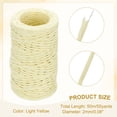 thumbnail image 2 of Uxcell 55 Yards Floral Bind Wire Wrap Twine, 2mm Floral Wire Vine Bind Wire Rustic Craft Wire for DIY Projects Flower Bouquet Making Wreath Gift Wrapping Wedding Decoration, Light Yellow, 2 of 7