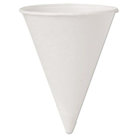 Cone Water Cups, Cold, Paper, 4 Oz, White, 200/pack | Bundle of 5