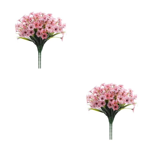 Monstrate Ramos de decoración de fiesta en casa de aplicación amplia de 2 piezas realistas para rosa rosa Rosa Rosa 2Conjunto