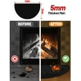 thumbnail image 4 of Fireplace Rug, Half Round Fire Resistant Mat, Fireproof Rug Retardant Hearth Pad for Fireplace Wood Stove, Waterproof, Heatproof, Oilproof, Anti-Slip,For Kitchen, Fireplace, Camping, 4 of 7