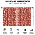 thumbnail image 2 of Blackout Kids Curtains,Red Christmas Gingerbread and Mitten Pattern Childrens Insulated Curtains Set Of 2,Bedroom Essentials,Toddler Room Decor 42"x54", 2 of 5