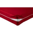 thumbnail image 5 of 100% Egyptian Cotton L Shape Zipper Mattress Cover, 800 TC, 15 Inch Deep Pocket Full Size (54x75), Stripe Red, 5 of 6