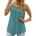 thumbnail image 3 of MOSHU Summer Womens Tank Tops U Neck Casual Flowy Sleeveless Shirts for Women, 3 of 10
