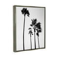thumbnail image 3 of Stupell Industries Looming Palm Trees Clear Summer Sky Photography Photograph Luster Gray Floating Framed Canvas Print Wall Art, Design by Amelia Myers, 3 of 5
