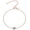 Dainty - Rose Gold, variant on 14K Gold Plated Cubic Zirconia Solitaire Diamond Bracelet | Bridesmaid Bracelets | Curb Cable Bracelets for Women