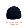 thumbnail image 3 of Minnieouse Gorro para exteriores, gorros flexibles para mujeres, gorros para adultos, accesorio de ropa, gorro para adultos con diseño de Color Simple para Sombreros azul marino Minnieouse AP009117-08, 3 of 6
