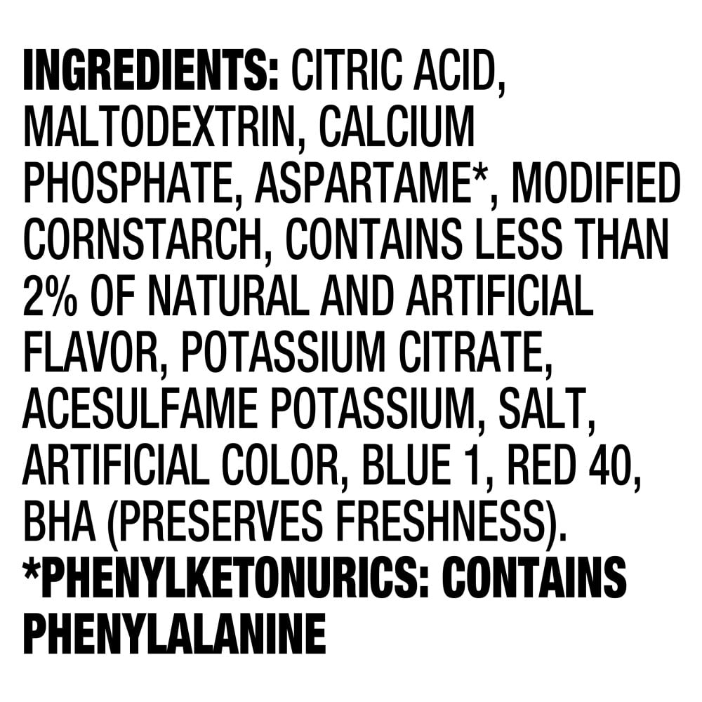 Crystal Light Zero Sugar Fruit Punch Drink Mix Packets 6 ct - 5 Pack
