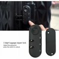 thumbnail image 3 of Luggage Compartment Lock Three-Digit Luggage Code Security Lock Combination Lock for Travel Luggage(Black)2pcs, 3 of 5