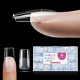 thumbnail image 1 of Puntas de uñas cuadradas UNA GELLA de Fake Nails, X-Soft, 330 unidades, transparentes, 1 of 8