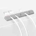 thumbnail image 3 of Clips para cables Organizador de cables Organizador de cables USB Soportes de cables para coche de escritorio Gris jinwen Enrollador de cable, 3 of 8