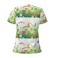 thumbnail image 4 of Naloa Plants and Insects Print T-Shirts Short Sleeve V Neck Tees for Women Fashion Tops Trendy Lightweight Soft Casual Summer Outfits Clothes, 4 of 5