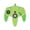 Clear Green, variant on TeknoGame Wired N64 Controller - Blue
