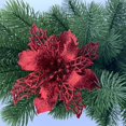 thumbnail image 2 of Fake Flowers 10pcs PE PE+ Gold Onion Powder 9CM More Color 10 Pcs Christmas Tree Wreath, 2 of 13