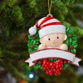 thumbnail image 2 of Moocorvic Personalized Ornaments Christmas Wreath Baby First Ornament for Christmas Tree Pendant, 2 of 6
