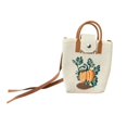 thumbnail image 4 of Bolso de crochet para teléfono Yinane elegante cartera de almacenamiento Cactus beige 20 cm x 21 cm, 4 of 8