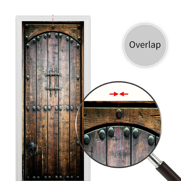 Pegatinas de pared, pegatinas para puerta, murales, despegar y pegar, papel tapiz para puerta de bricolaje, calcomanías de puerta de PVC impermeables y removibles, cubiertas de pared autoadhesivas, cu