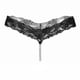 thumbnail image 2 of Ropa interior de encaje de cuerda Sexy para mujer, con lazo trasero Bragas, tanga con parte trasera en T, lencería transparente, bragas lindas con perlas, nuevo, 2 of 5