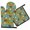 Rooster and Pumpkin, variant on Rooster and Pumpkin Blue Pattern Oven Mitts and Pot Holder Sets 1 Pcs for Kitchen Baking, Cooking and Grilling, Heat Resistant Up To 392 °F