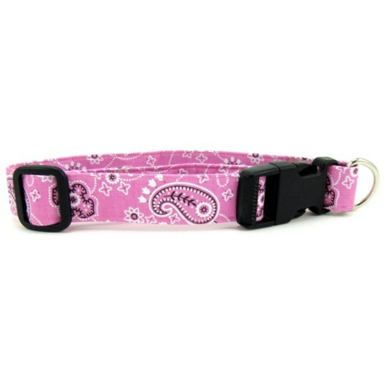 Pink bandana cheap dog collar
