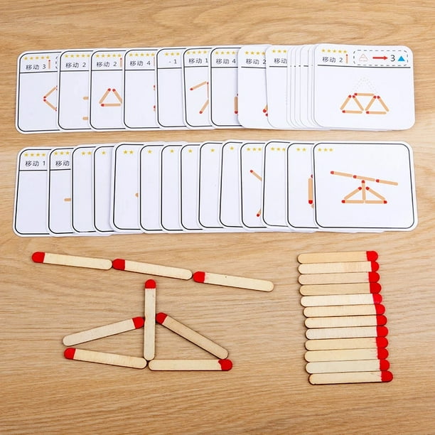 Jouet Puzzle en Bois Montessori Jeu Éducatif Mathématiques pour Enfants Bébé  1