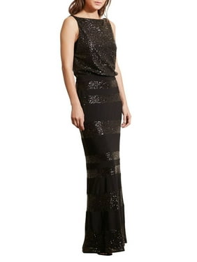 Lauren Ralph Womens Formal Dresses Product Image Lauren Ralph Sequin Stripe Blouson Evening Gown Dress