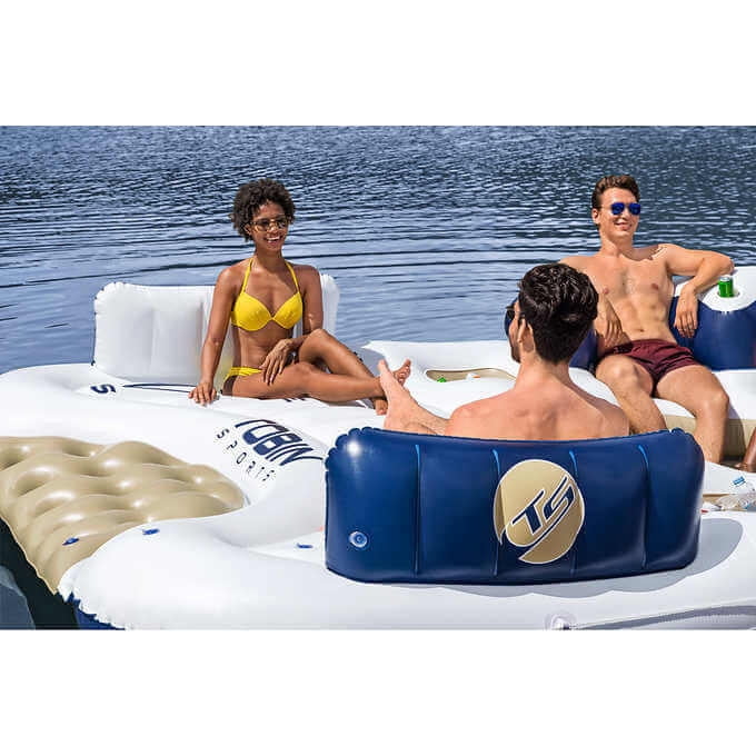 Tobin Sports 7-Person Inflatable Lake Island Float, Perfect for