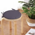 thumbnail image 6 of FURNIX Gray 15" Round Chair Cushion,Bar Stool Cushion,Bistro Chair Pad,Non-Slip Seat Cushion,Removable & Washable,Cushion With Ties,Indoor Outdoor Stool,Office Coffee Shop Reversible Cushion, 6 of 7