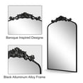 thumbnail image 3 of GODCHAR 24"x36" Decorative Mirror Baroque Arched Vintage Bathroom Wall Mirror, 3 of 7