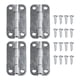 thumbnail image 2 of Paquete de 4 bisagras de repuesto de acero inoxidable con tornillos para hieleras Igloo, 2 of 7