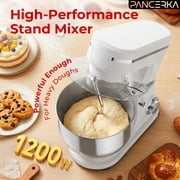 PANCERKA Stand Mixer 6-IN-1 Multifunctional Electric Kitchen Mixer, 6 Speed, 6.3 Qt With Dough Hook, Flat Beater, Whisk, Juice Blender, Meat Grinder and Juicer Accessories