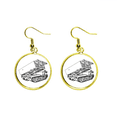 thumbnail image 1 of Ear Dangle Golden Drop Earring Jewelry Mujer Unbranded M, 1 of 3
