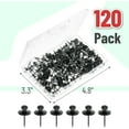 thumbnail image 2 of Mr. Pen- Double Headed Picture Hanging Nails, 120 Pack, Black, Picture Nails, Tacks for Wall Hangings, Wall Pins for Hanging, Wall Nails for Hanging, 2 of 6