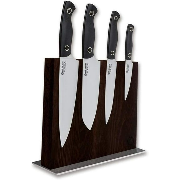 Boker Saga 5-Pc Knife Block Set - G10 Satin