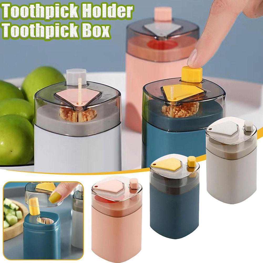 Big sale! wnpxqnt Toothpick Dispenser Press Type Automatic Popup ...