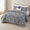 Dark Grey-California King, variant on Black Paisley Quilt Set Queen Size Boho Bedspread Coverlet 3 Pieces
