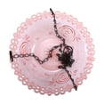 thumbnail image 2 of Solar Cascade Hanging Bird Bath Fountain,Outdoor Hanging Bird Bath with Solars Pump & Glass Bowl,Attracting Wild Birds and Hummingbirds for Outdoor Garden Backyard Patio Lawn (Pink), 2 of 6