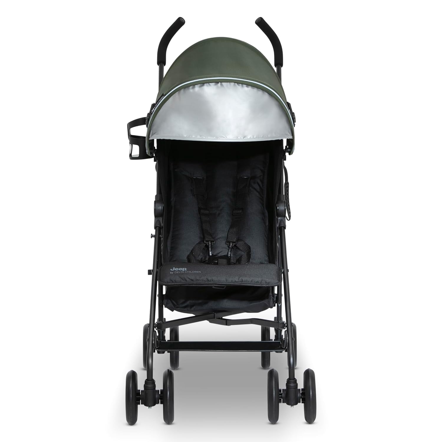 Stroller by  Children Lightweight Travel Stroller with Smoothest Ride & Compact Fold, 3-Position Recline, Extra Large Storage Basket, Olive Green