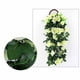 thumbnail image 2 of Ramo de rosas falsas, decoración de pared de cesta colgante de flores artificiales, enredadera de flores falsas, decoración del hogar flores, blanco, 2 of 6