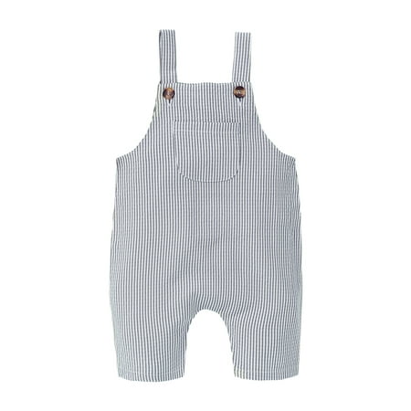 

3-6 Months Baby Girl Clothes Summer Baby Girl Outfits Striped Suspender Bodysuit Under 24 Months