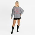 thumbnail image 3 of Women's Gameday Couture Gray Georgia Bulldogs Oversized Final Score Snow Wash Long Sleeve T-Shirt, 3 of 6