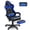 Bule, variant on Huracan PU Leather Gaming Chair with Footrest & Lumbar, Adjustable Armrests/Headrest Computer Gamer Chair for Adults, Office/Game/Home, Red