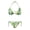 Banana Tropical Leaves, variant on Flame Print Two Piece Bikini Set Sexy Backless Swimwear Quick Dry Adjustable Halter Drawstring Vacation Outfit