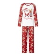 thumbnail image 4 of Conjuntos de pijamas familiares navideños a juego con estampado de alce de Papá Noel de dibujos animados, camisetas de manga larga, pantalones, ropa de estar en casa, ropa de dormir suave, aspecto nav, 4 of 4