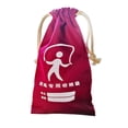 thumbnail image 1 of Fitness Rope Storage Bag, Mini Canvas Drawstring Bag Elementary School Jump Rope Storage Bag for Outdoor Indoor Storage, 24x15cm / 9.4x5.9in, 1 of 8