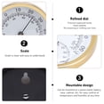 thumbnail image 4 of Wall , -34 degrees Celsius  To 54 degrees Celsius  Aluminium Alloy Indoor  Hygrometer Large Numbers  for Laboratory, 4 of 7