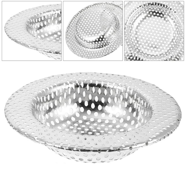 unbranded 2Ud Colador Para Lavabo De Inoxidable Con De Orificios Para Cocina Y