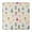 Beige Princess Flower, variant on Beige Princess Flower Pattern Square Fitted Tablecloth with Elastic Edge,Square Table Cover,Washable Elastic Table Cover for Home Kitchen Party Decor 36"x36"